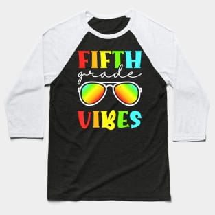 Kids Fifth Grade Vibes Cool 5Th Grade Back To School Baseball T-Shirt